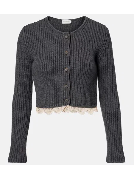 Cropp cardigan Magda Butrym din cașmir gri