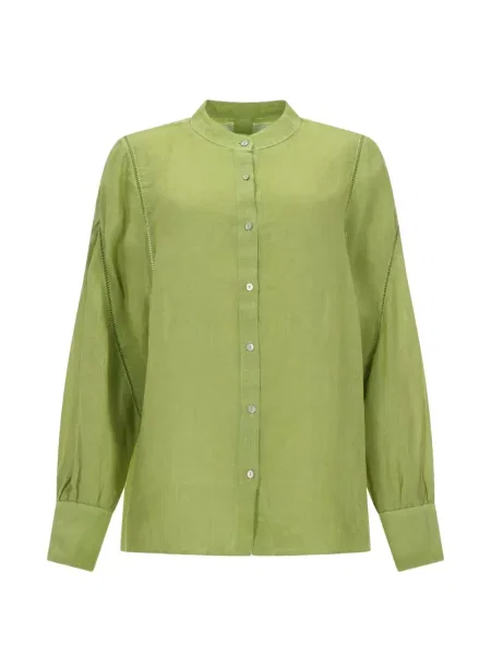 Cămașă 120% Lino de in verde