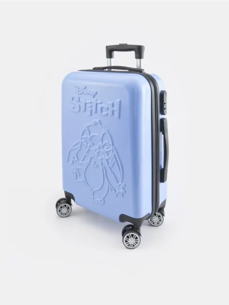 Валіза Stitch light blue синя