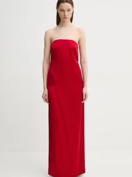A.L.C. sukienka maxi rozkloszowana czerwony