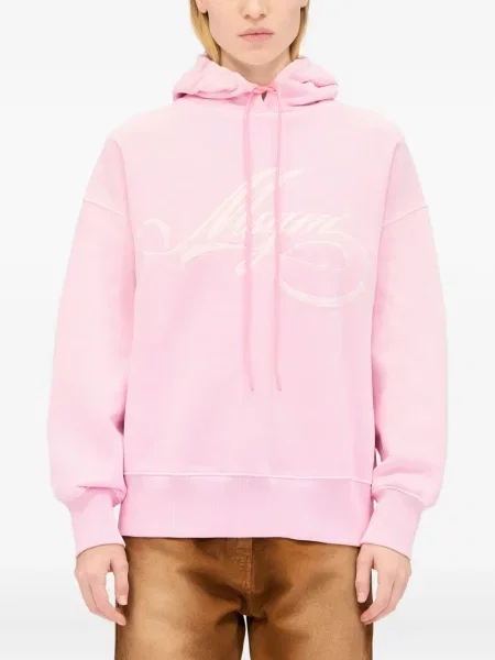 Haftowana bluza z kapturem Msgm różowa