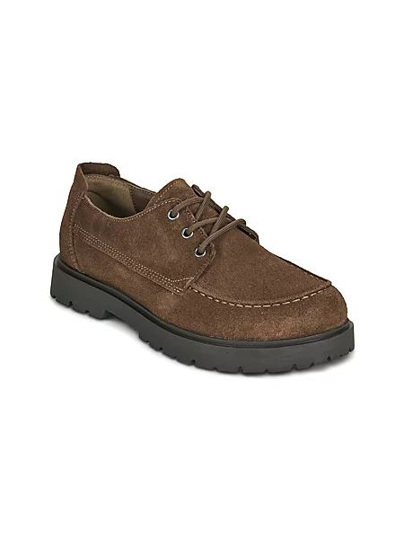 BIRKENSTOCK Čevlji na vezalke Highwood Moc Lace Low N Suede Leather Carafe' rjava