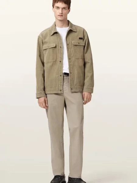 AllSaints pantaloni de BECKLEY cu fason chinos bej