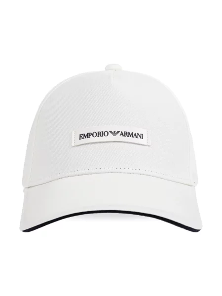 Emporio Armani Akcesoria Mężczyzna ONE SIZE Czapka Baseballowa Stylowy Dodatek biały