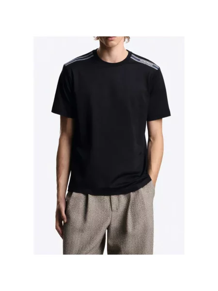 Koszulka Emporio Armani z krótkim rękawem czarna