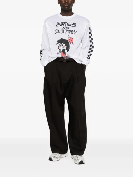 Tricou Aries cu imagine alb