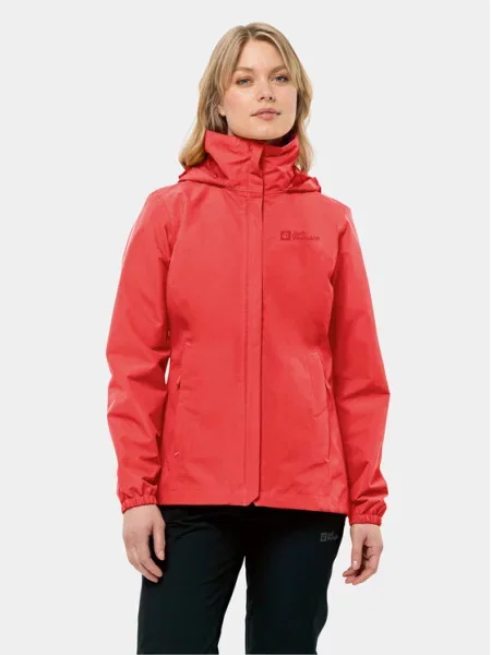 Jack Wolfskin Vodootporna jakna Stormy Point crvena