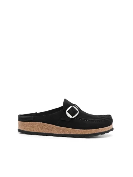Klapki Birkenstock zamszowe czarne