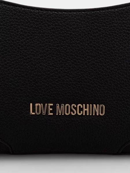 Кожаная сумка через плечо Love Moschino