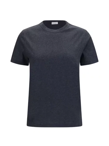 Tricou Brunello Cucinelli cu decolteu rotund gri