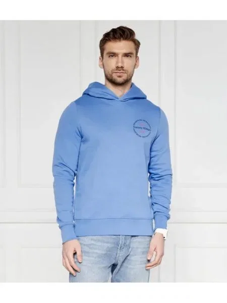 Tommy Hilfiger Pulóver ROUNDEL kék