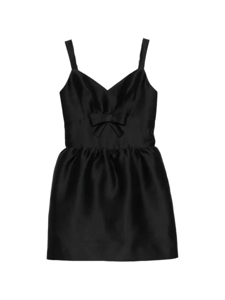 Rochie Shushu/tong cu funde fără mâneci negru