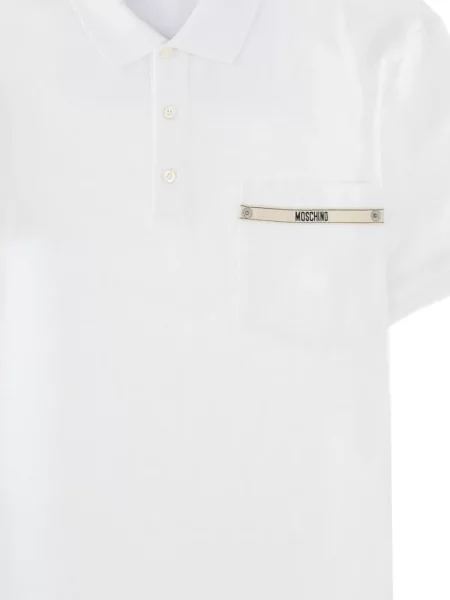 Polo Moschino alb