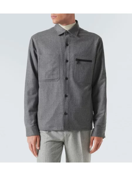 Geacă Zegna de lână gri