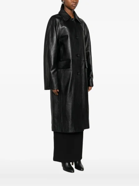 Palton Toteme din piele negru