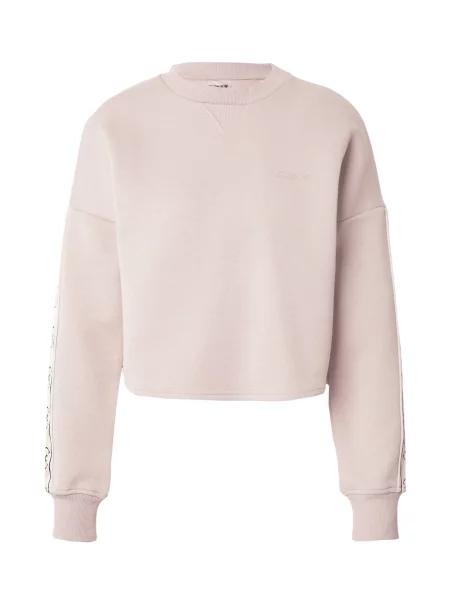 Суичър с качулка Guess с качулка с апликация розово