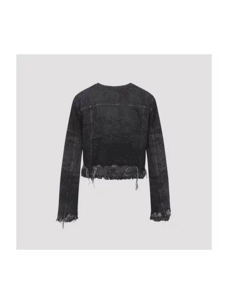 Kurtka jeansowa Diesel czarna