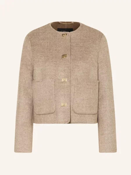 S.Oliver Black Label Sako hnědá / světle hnědá černé