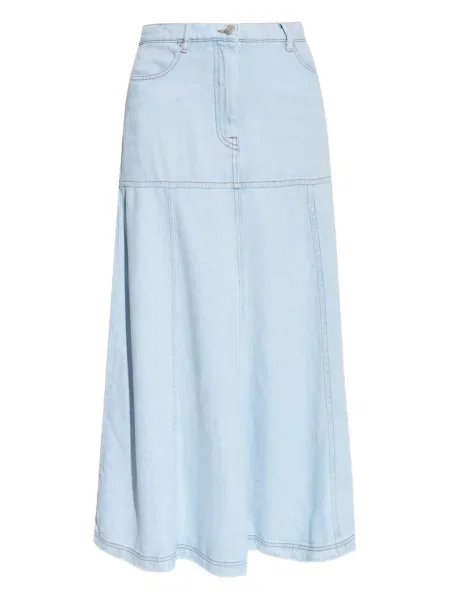 Fustă din denim Munthe albastru