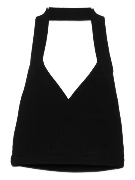 Top Wardrobe.nyc cu decolteu în V negru