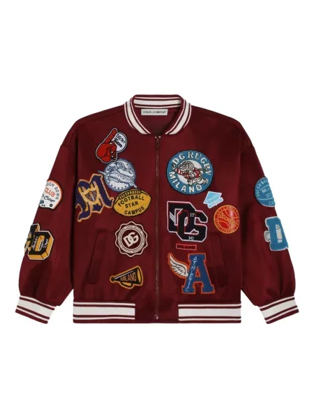 Kurtka bomber dziecięcy Dolce And Gabbana czerwony