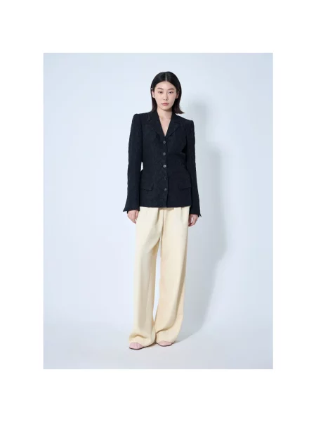 Spodnie Dries Van Noten beżowe