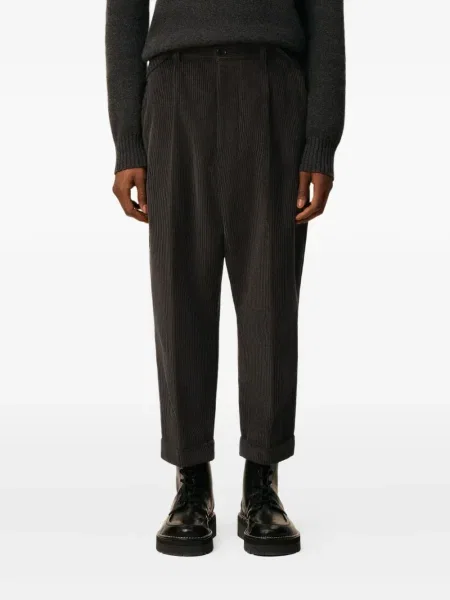 Pantaloni Ami Paris plisate gri