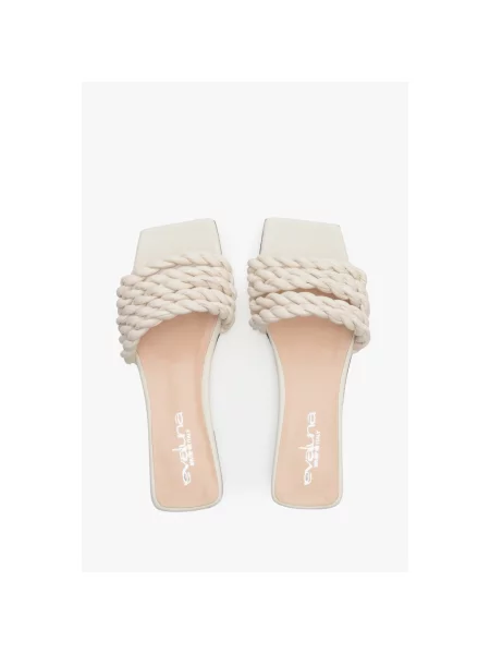 Шлепанцы Evaluna белые