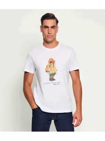 POLO RALPH LAUREN Tricou | Custom slim fit alb