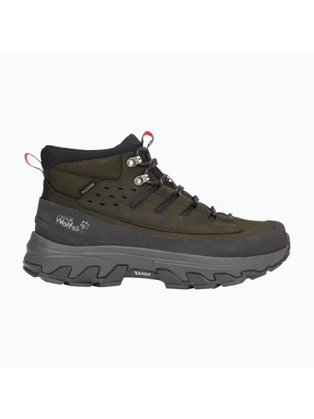 Черевики туристичні Jack Wolfskin Apex Hike Texapore Mid obsidian moss