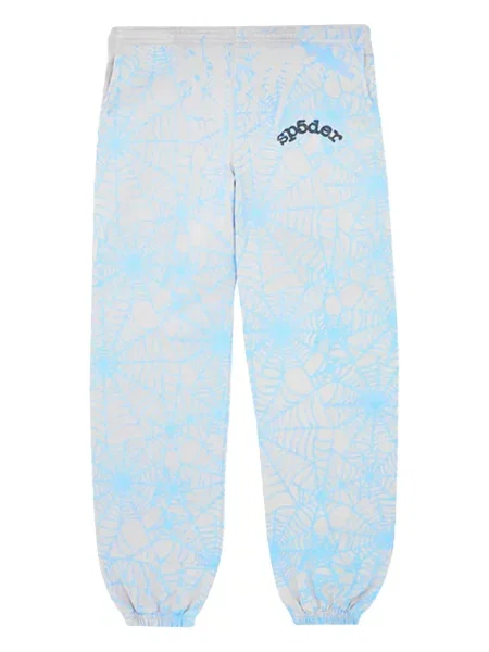 Pantaloni de trening Sp5der cu imagine gri