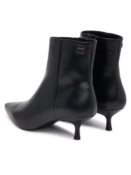 Tommy Jeans Bokacsizma Tjw Pointed Kitten Heel Boots fekete