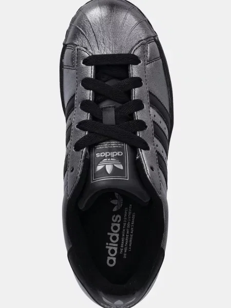 Adidas Originals Кожени маратонки Superstar II черно