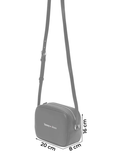 Tommy Jeans Torba za čez ramo marine / temno rdeča bela črna