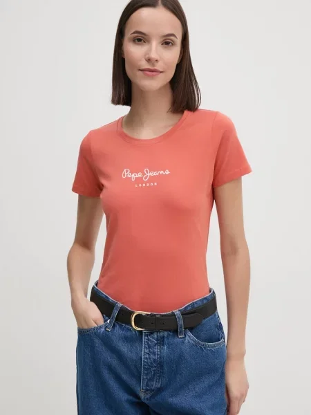 Pepe Jeans Tričko NEW VIRGINIA SS N oranžové