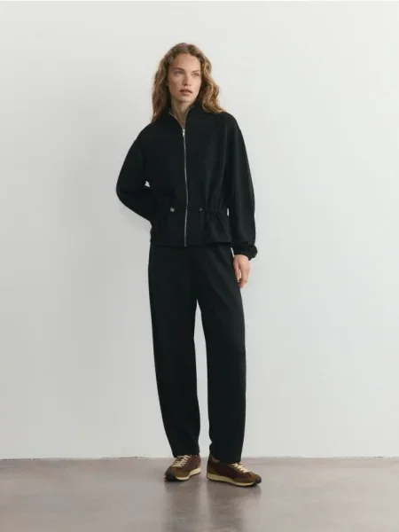 Reserved Спортивні штани з модаллю чорний