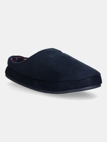 Пантофи Tommy Hilfiger M SDE CHECK HOUSE SHOE тъмносиньо