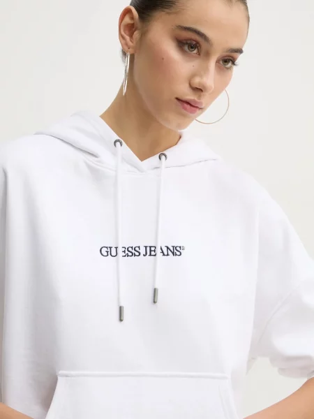 Guess Jeans hanorac de alb