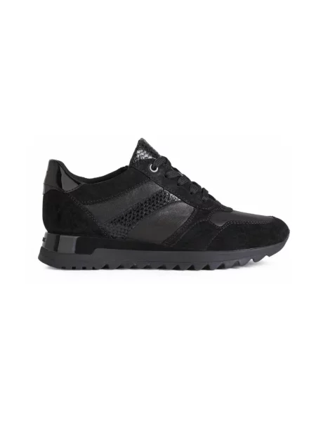 Sneakersy Geox skórzane czarne
