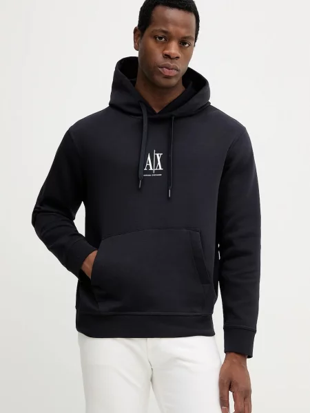 ARMANI EXCHANGE Mikina tmavomodrá biela