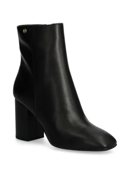 Botine Michael Michael Kors din piele cu autograf negru