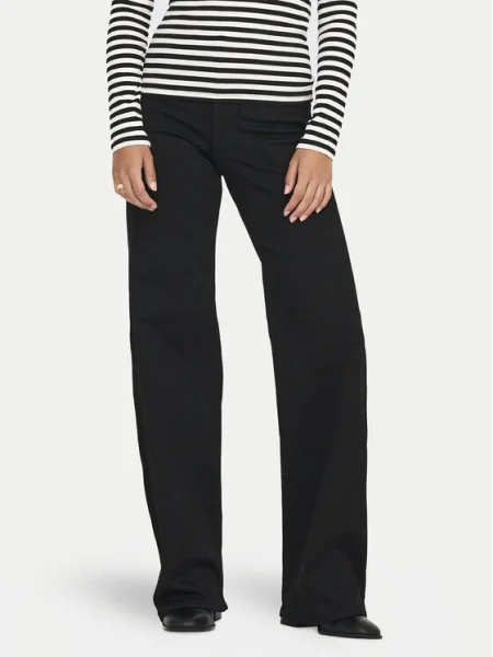 ONLY Blugi Madison Wide Leg negru