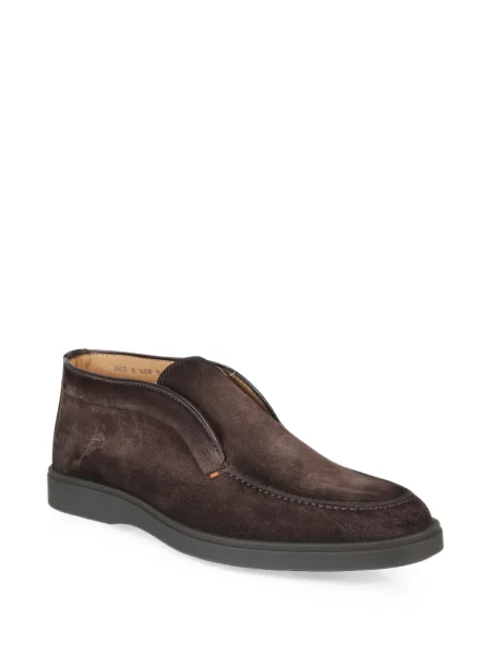 Ghete desert Santoni din piele de căprioară maro
