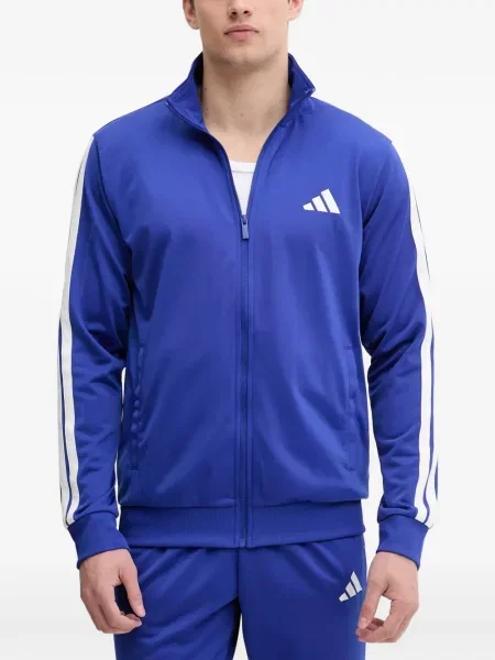 Csíkos tornaterem rövidnadrág Adidas nyomtatás kék