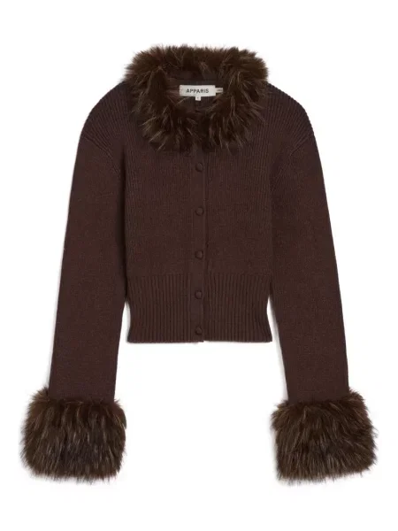 Kardigan Apparis brązowy