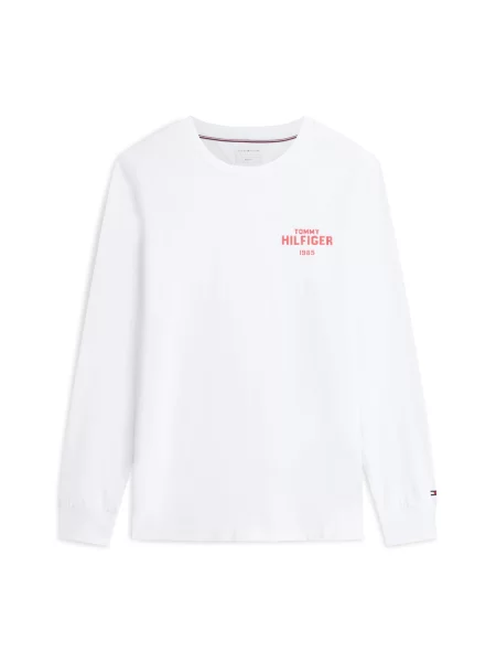 TOMMY HILFIGER Tricou roșu deschis alb