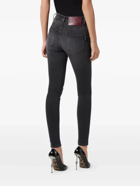 Blugi Philipp Plein stretch negru