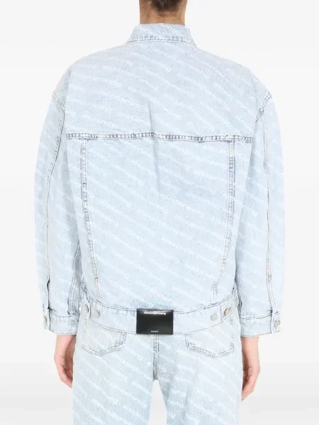 Geacă de blugi Alexander Wang cu imagine albastru