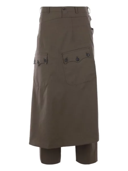 Zavinovací kalhoty Comme Des Garçons Homme Plus hnědé