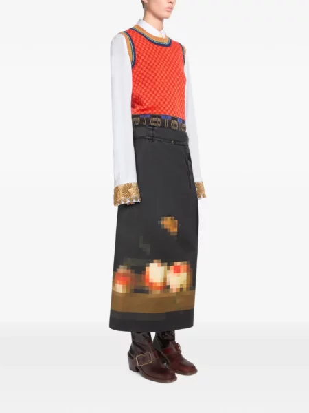 Pulover Dries Van Noten de lână portocaliu